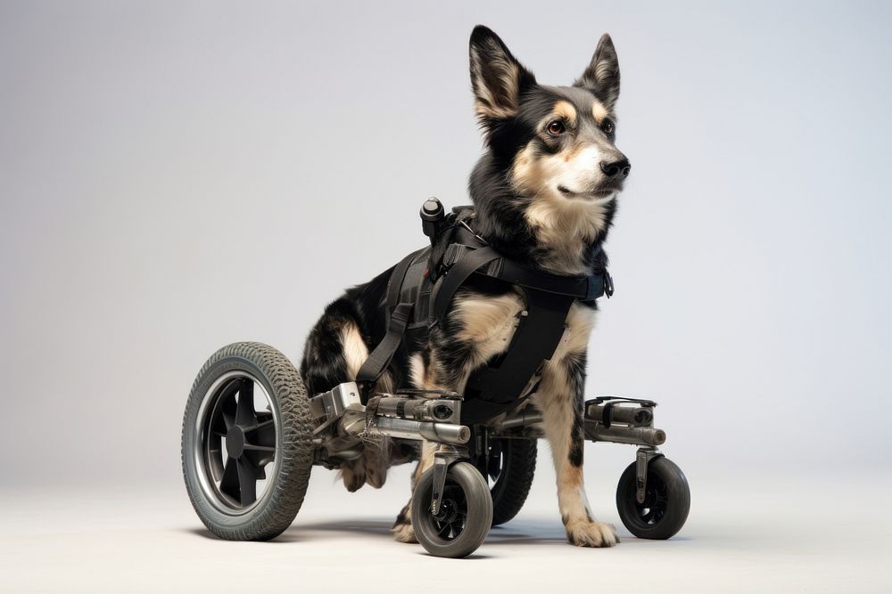 Dog wheelchair mammal animal pet. 