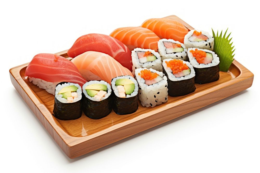 Japanese cuisine sushi rice food. AI generated Image by rawpixel.