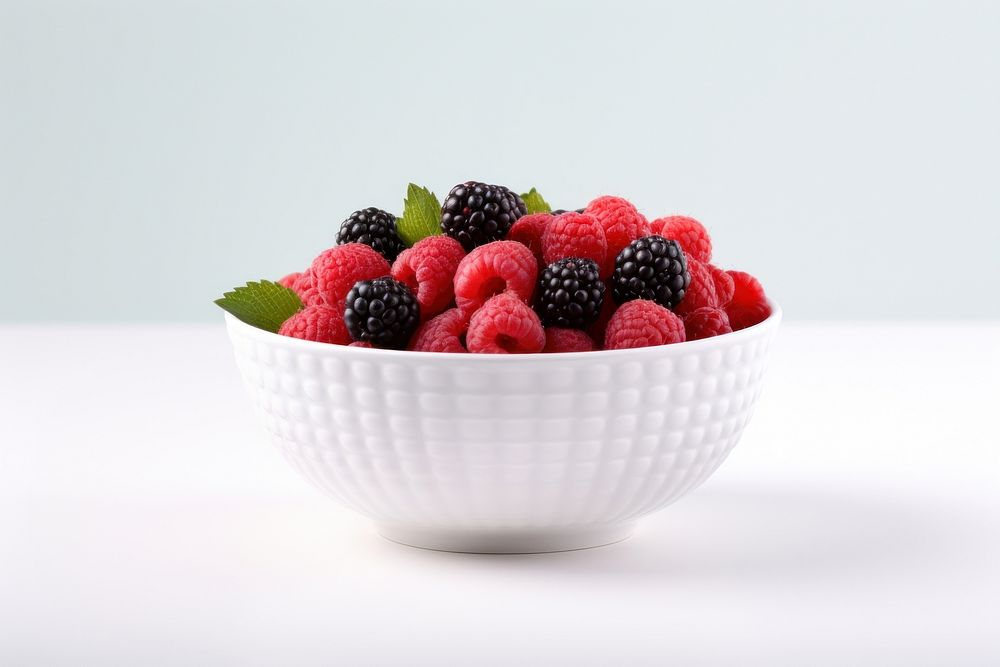 Berry bowl strawberry blackberry. AI generated Image by rawpixel.