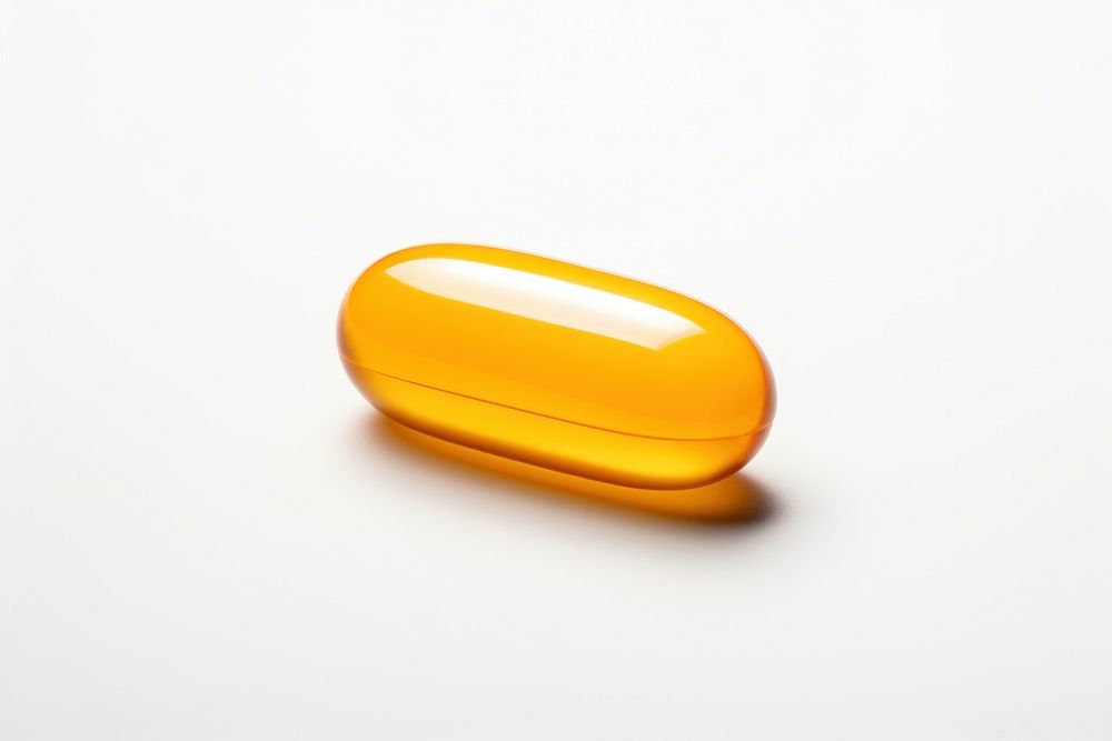 Capsule pill white background medication medicine. AI generated Image by rawpixel.