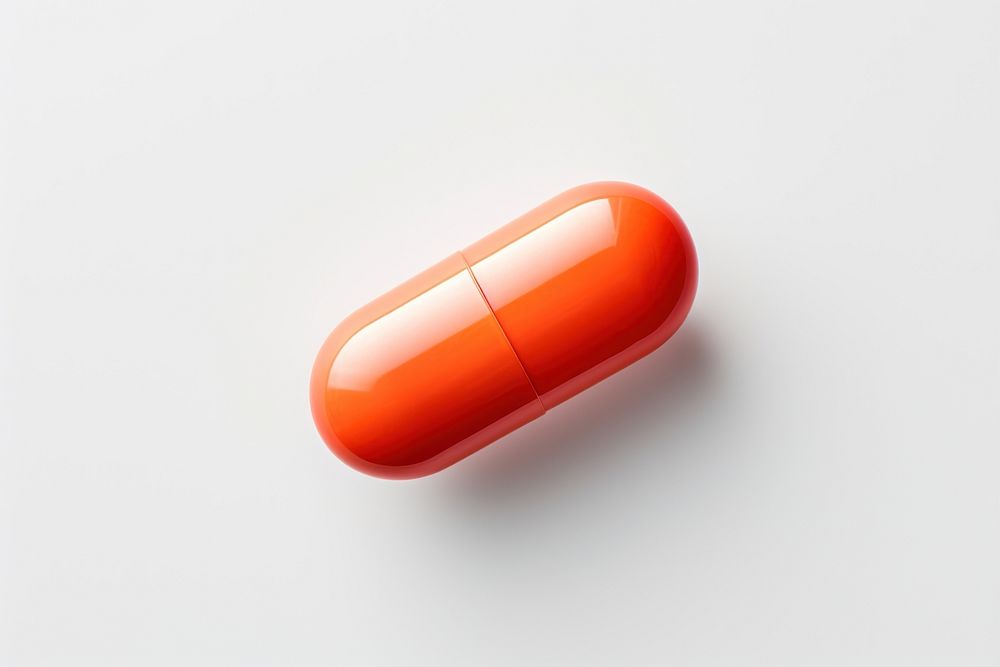 Capsule pill white background antioxidant medication. AI generated Image by rawpixel.