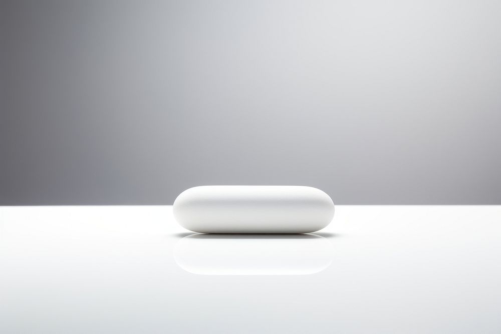 Pill white white background antioxidant. AI generated Image by rawpixel.