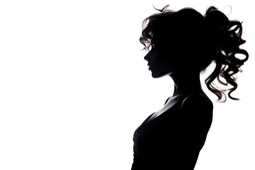 Silhouette png adult black white. AI generated Image by rawpixel.