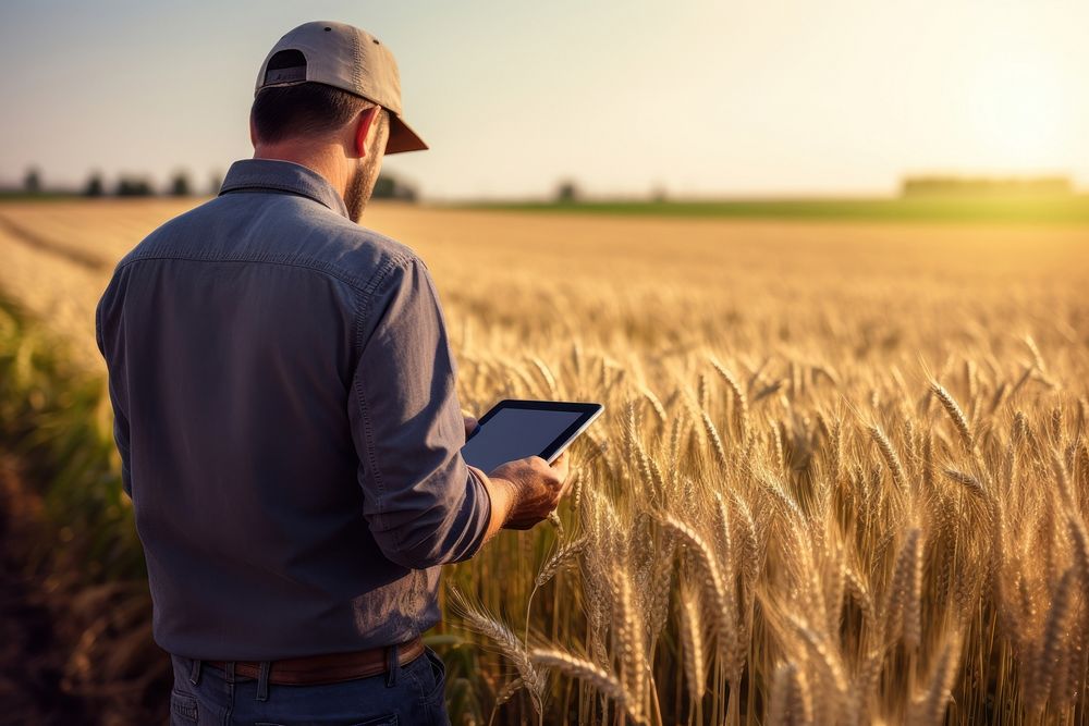 Field harvesting outdoors working. 