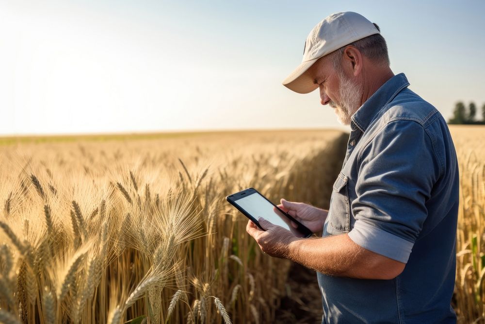 Field harvesting outdoors working. 