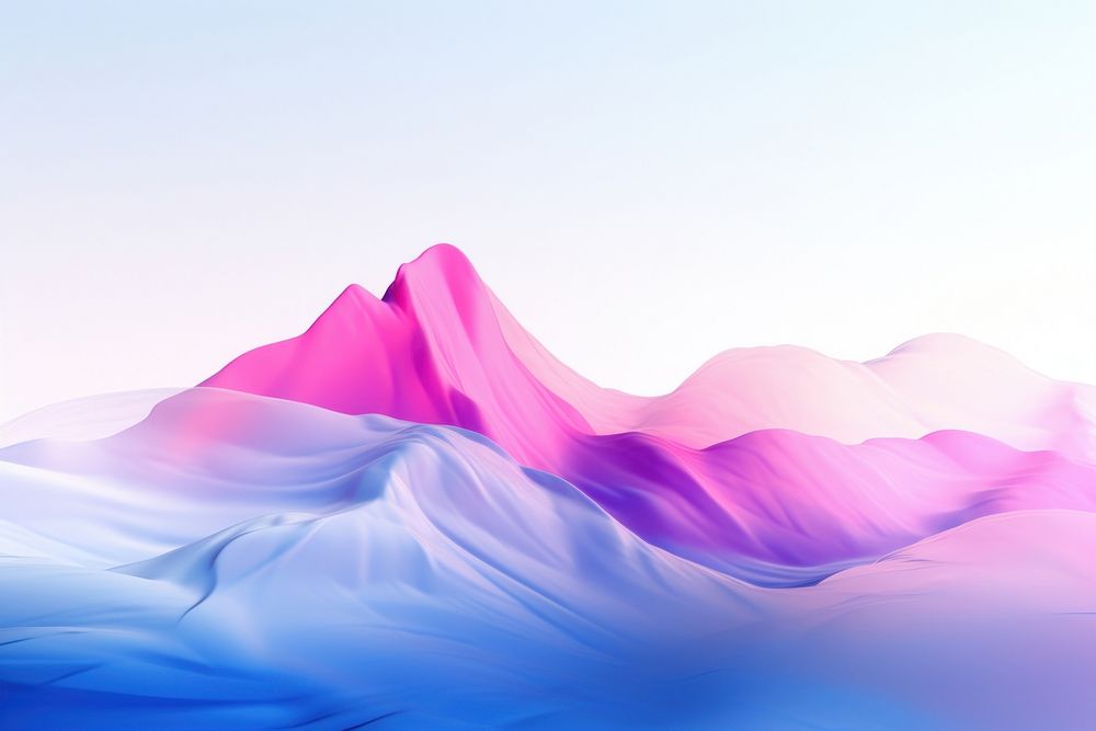 Ice mountain purple sky abstract. AI generated Image by rawpixel.
