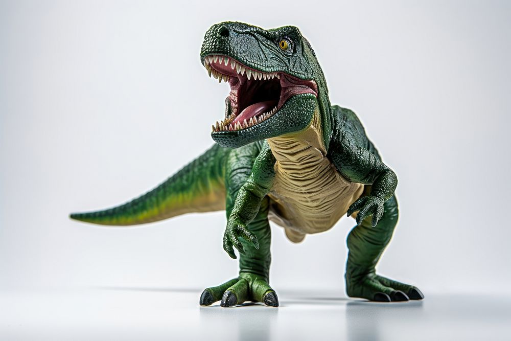 Dinosuar rubber model dinosaur reptile animal. AI generated Image by rawpixel.