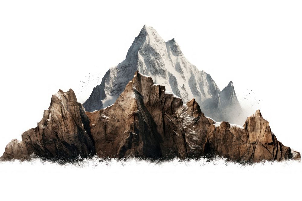 Rugged mountain landscape panoramic outdoors. AI generated Image by rawpixel.