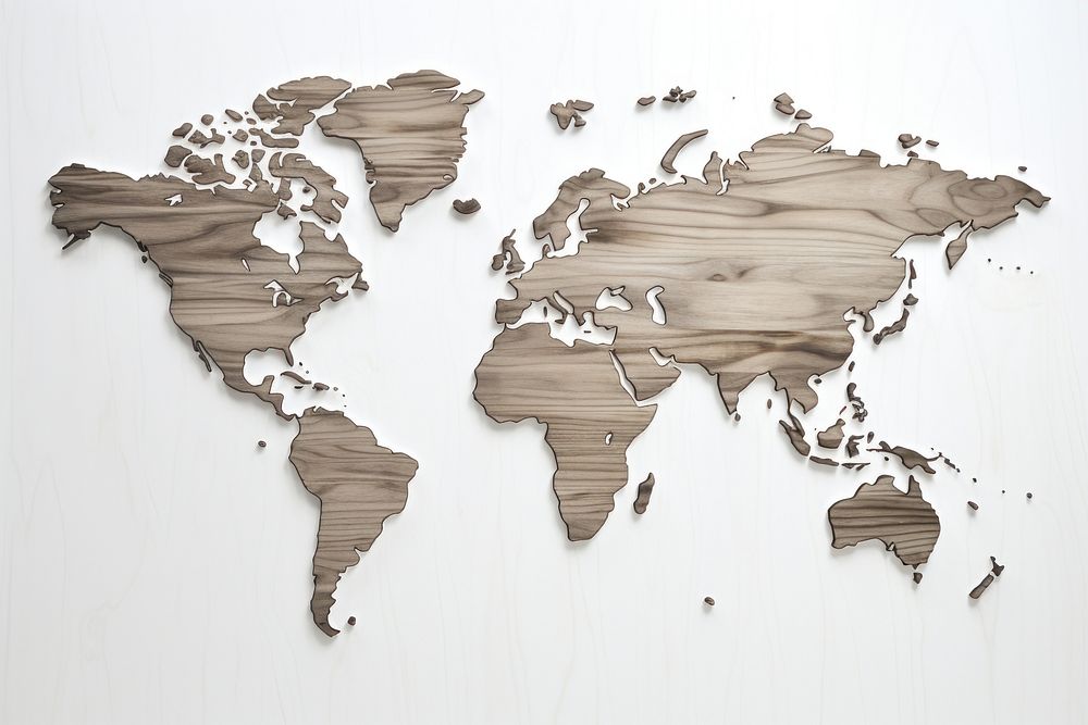 Worldmap wood backgrounds architecture. AI generated Image by rawpixel.
