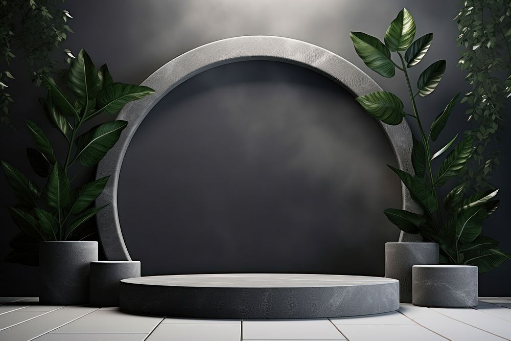 Architecture plant leaf houseplant. AI generated Image by rawpixel.