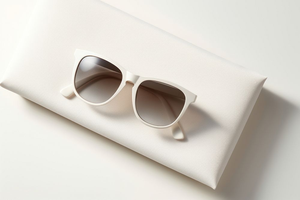 Sunglasses white accessories simplicity. 