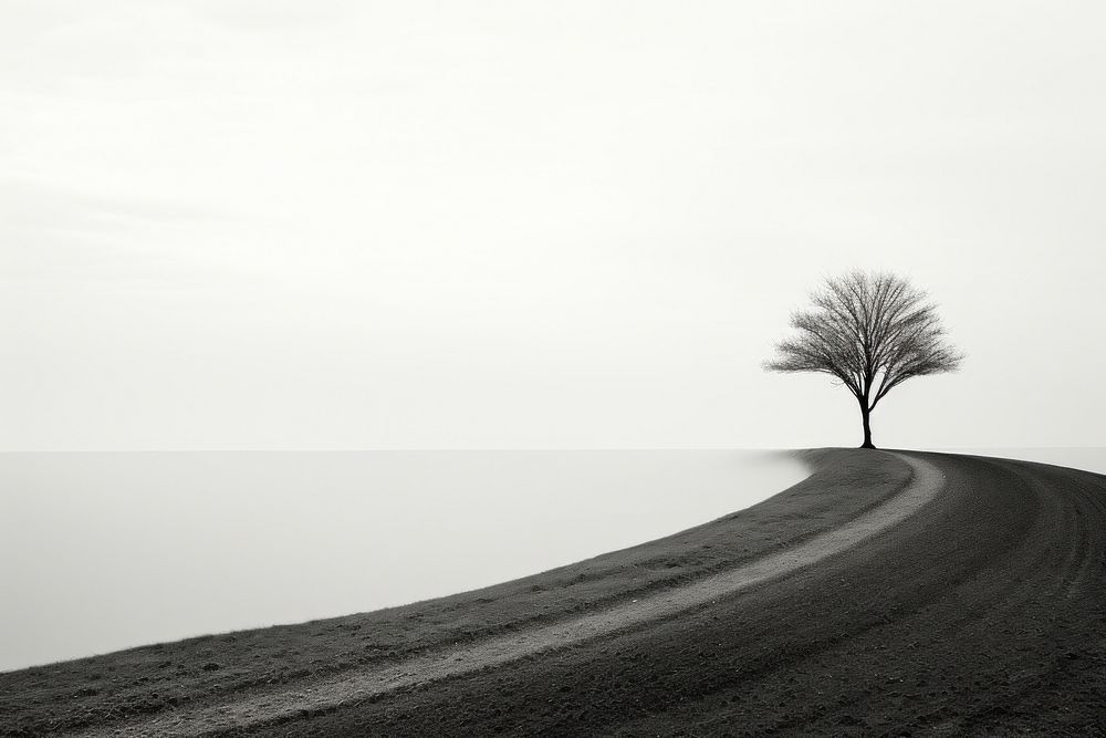 Landscape outdoors horizon nature. AI generated Image by rawpixel.