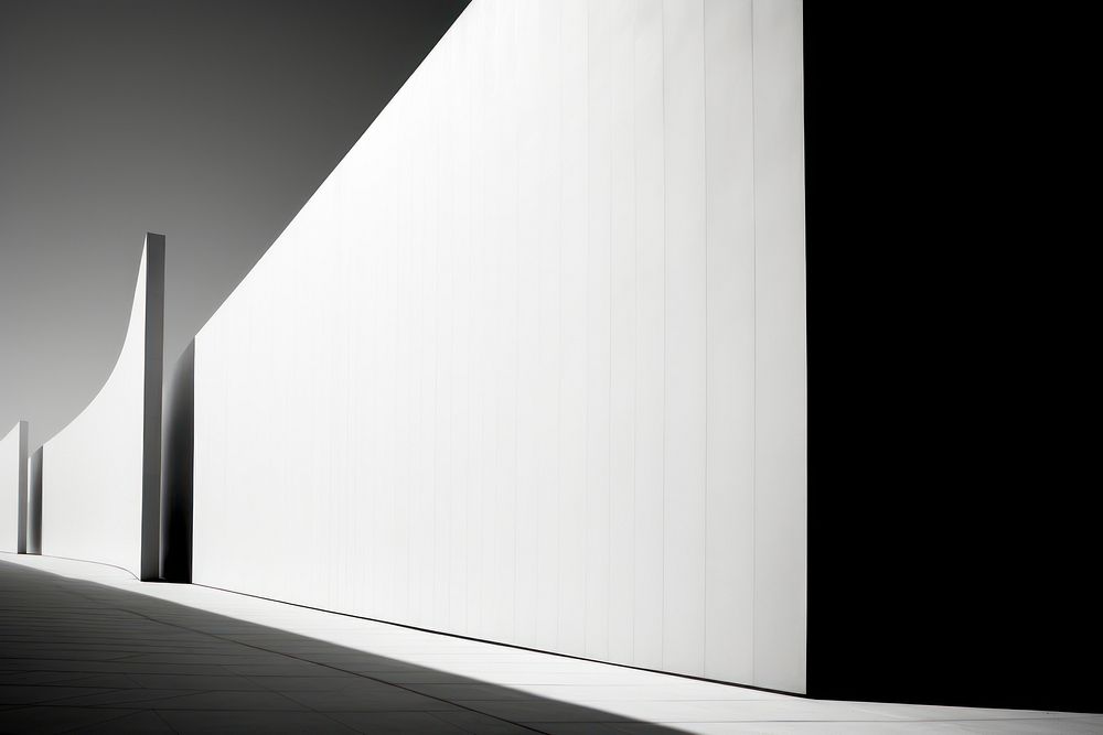 Minimal background architecture building white.