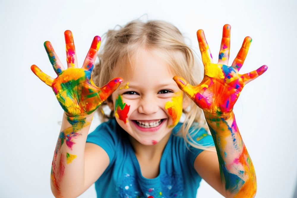 Children smile portrait photo. 