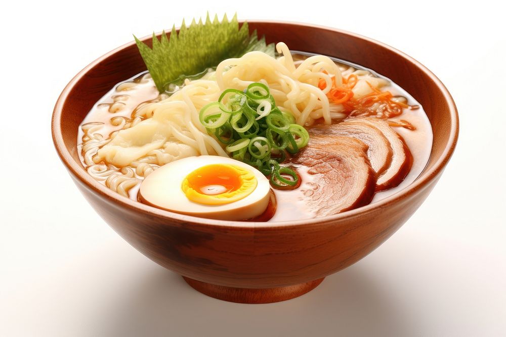 Japanese ramen food soup meal.