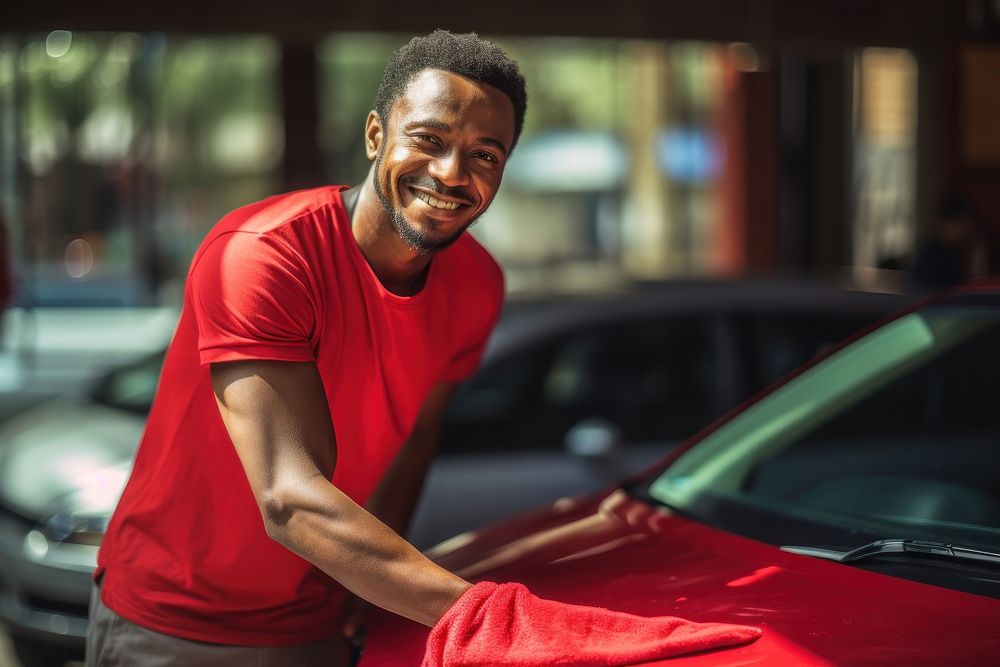 Car wash vehicle adult happy. AI generated Image by rawpixel.
