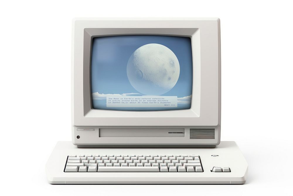 Retro computer screen mockup, digital device psd