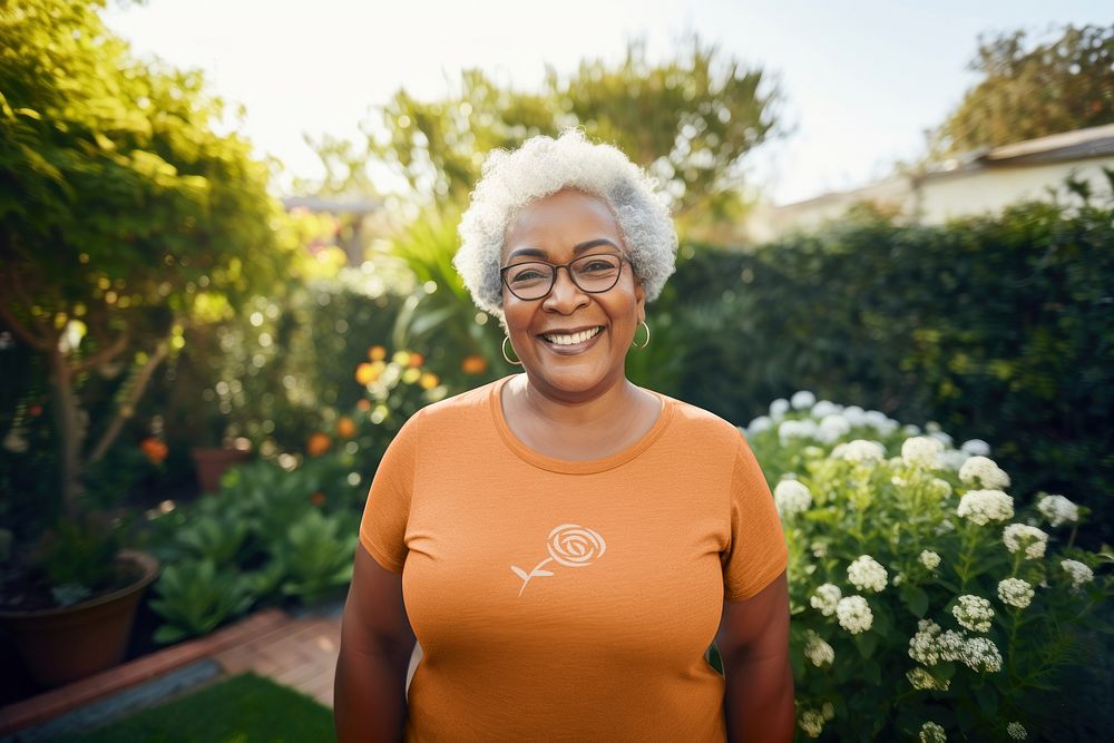 Women's orange blouse, design resource