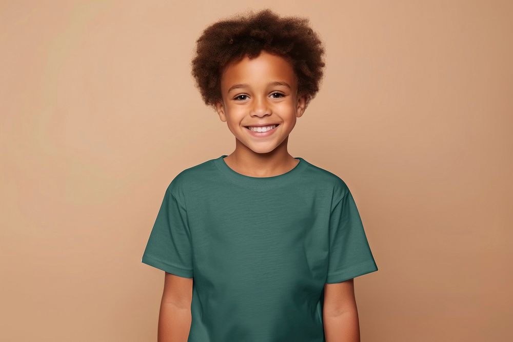 Children's t-shirt mockup, fashion psd