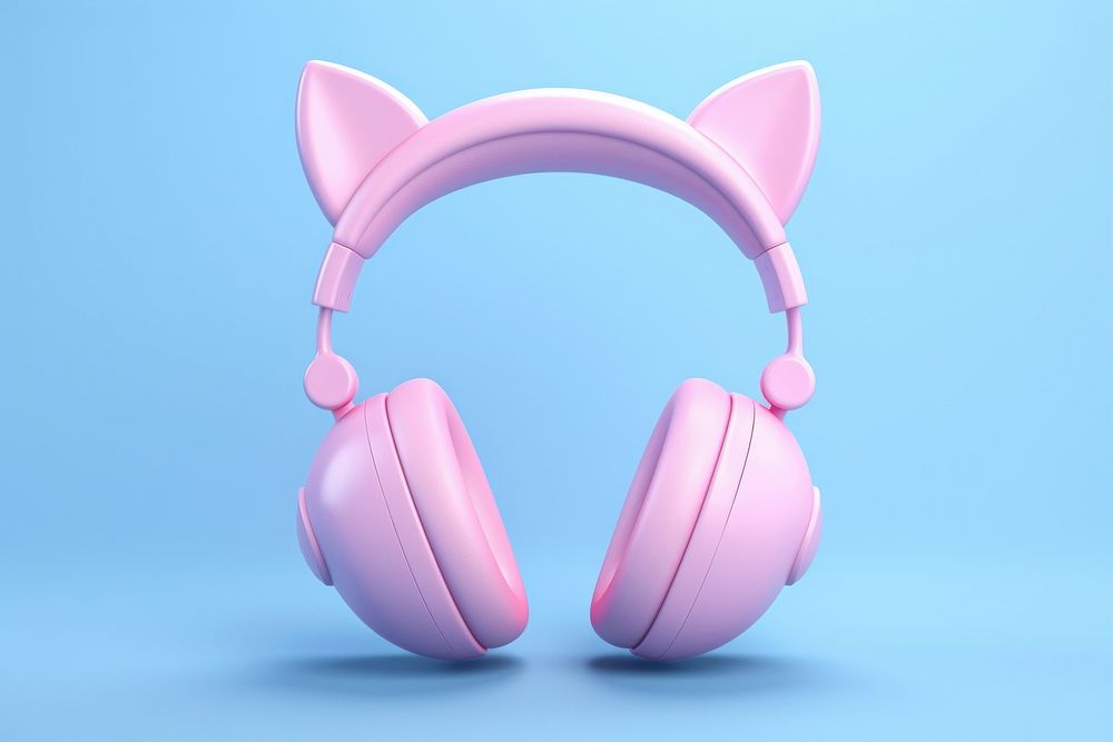 Cat headphone headphones headset electronics. AI generated Image by rawpixel.
