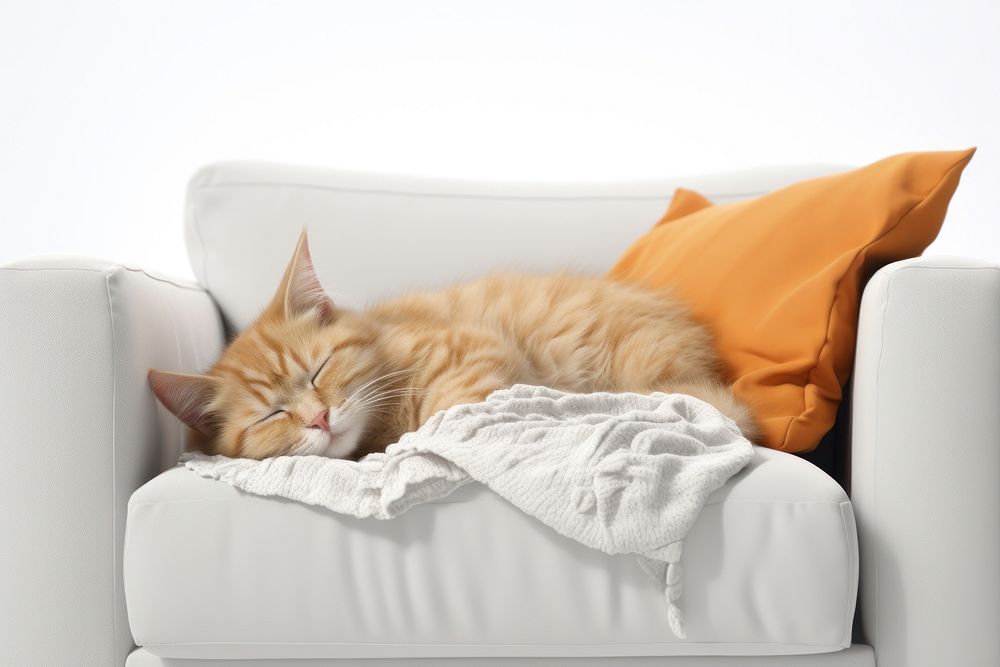 Furniture sleeping cushion blanket. AI generated Image by rawpixel.