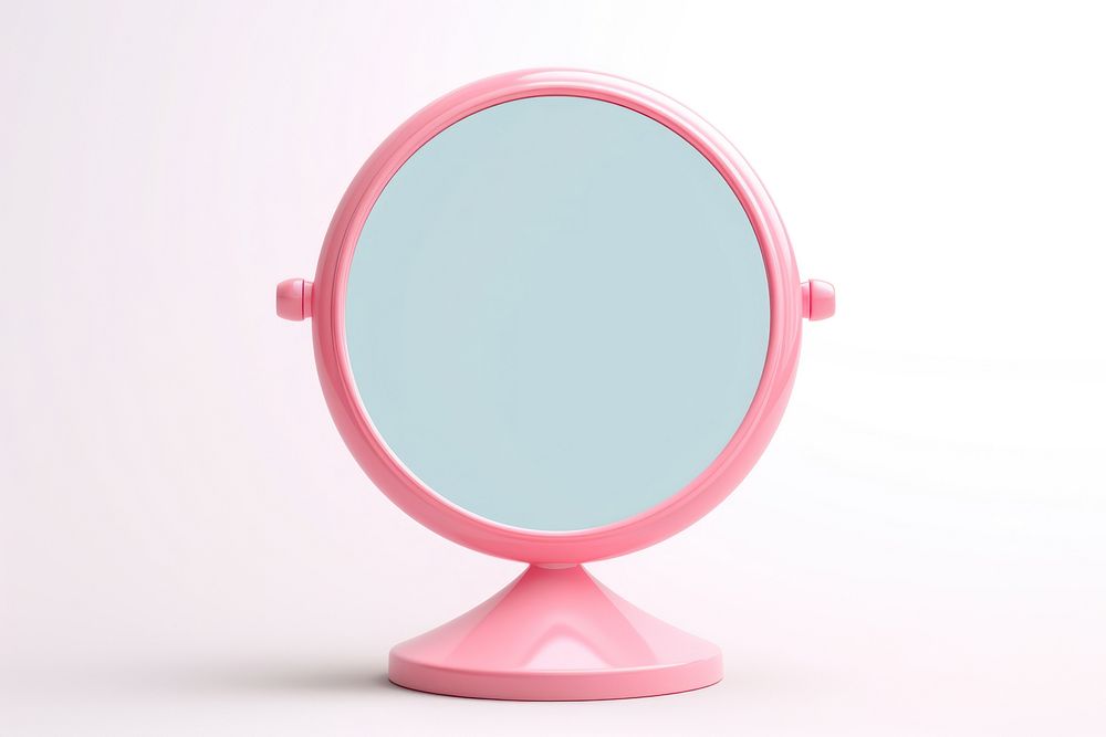 Mirror white background reflection circle. AI generated Image by rawpixel.