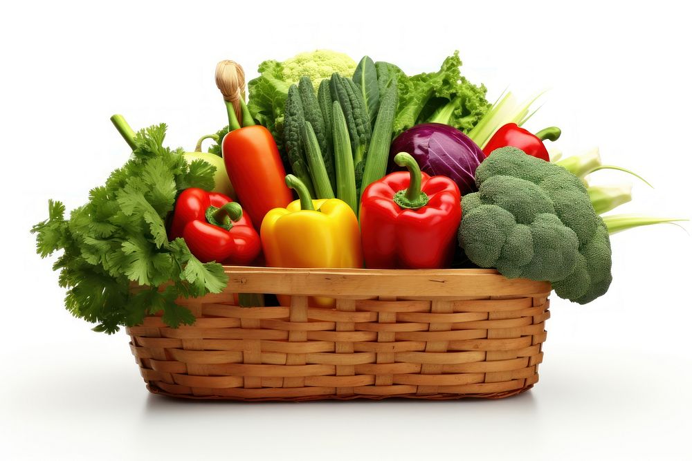 Vegetable basket plant food. 