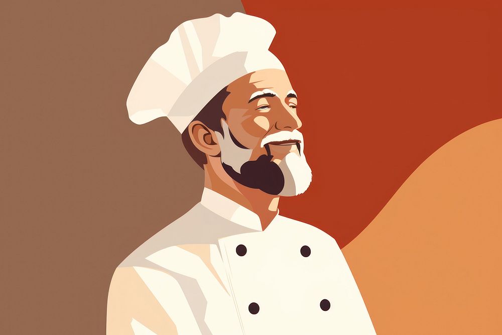 Chef portrait adult food. AI generated Image by rawpixel.