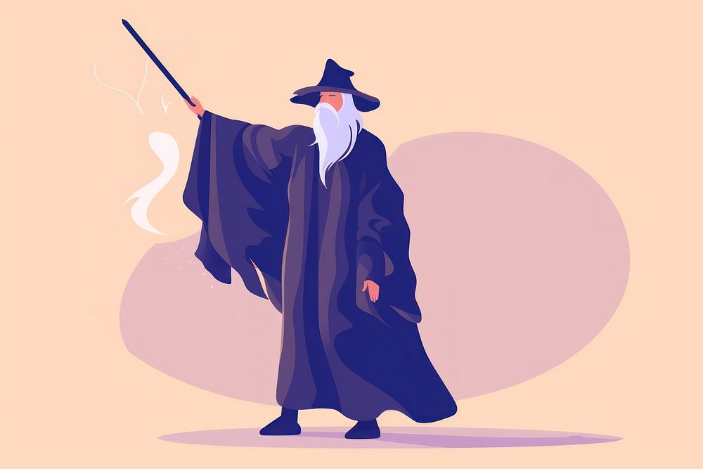 Wizard adult creativity performer. AI generated Image by rawpixel.