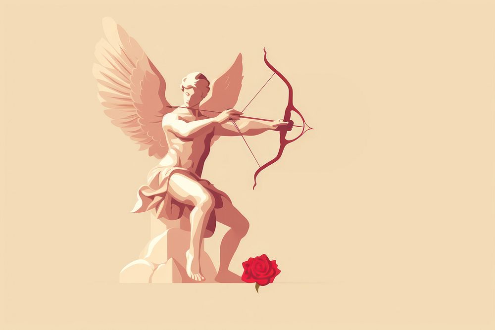 Sports cupid representation creativity. AI generated Image by rawpixel.
