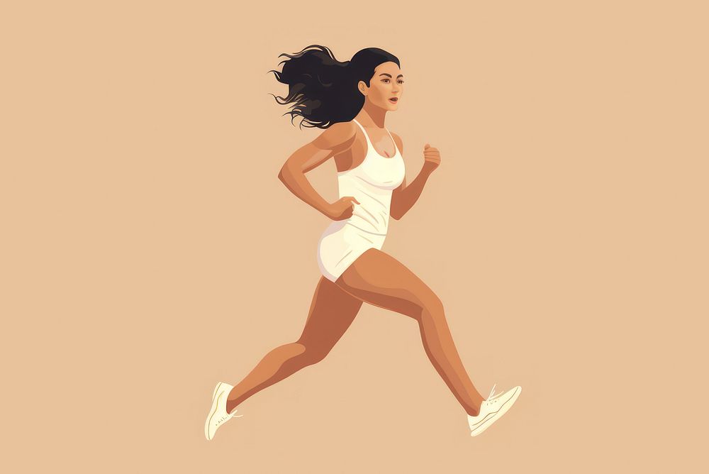 Women running dancing jogging adult. AI generated Image by rawpixel.