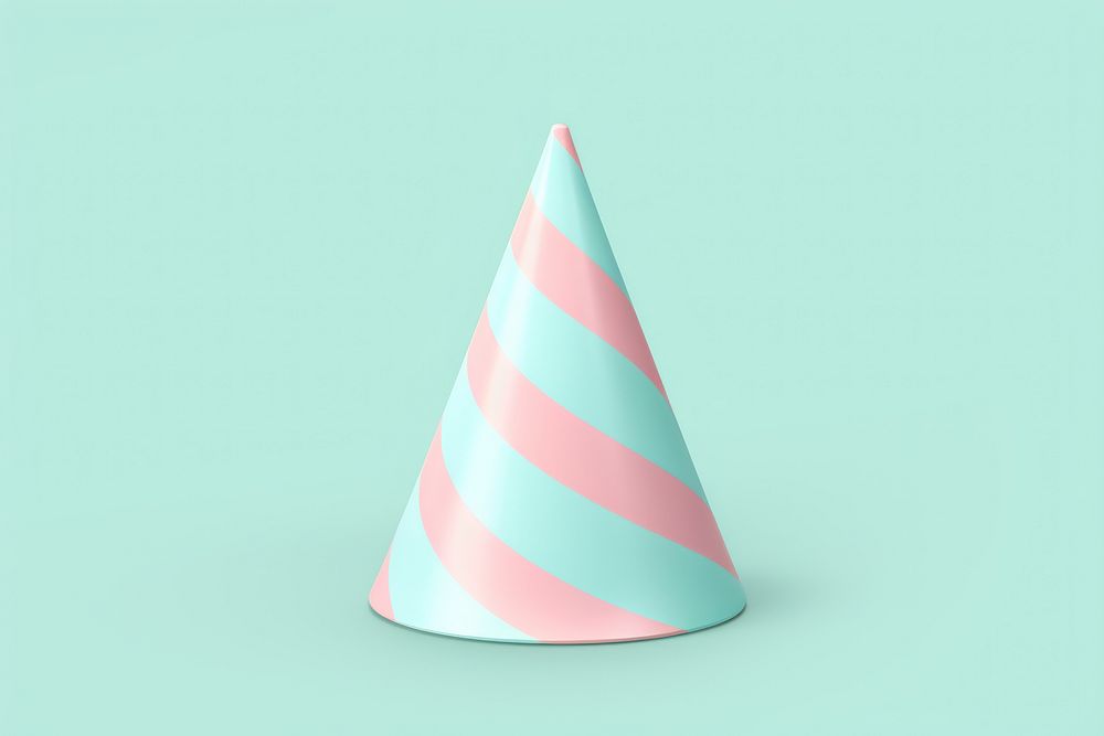 Striped party hat celebration clothing fondant. AI generated Image by rawpixel.