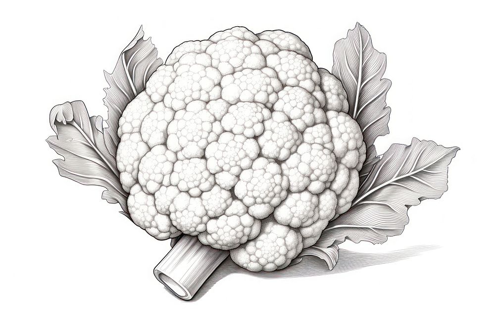 Cauliflower vegetable white plant. AI generated Image by rawpixel.