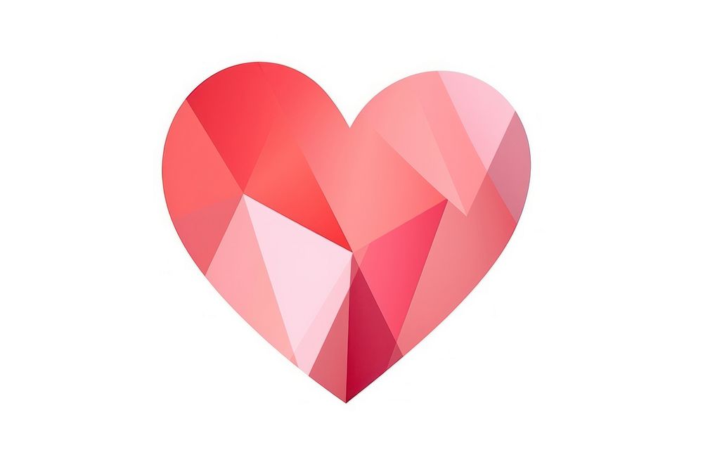 Layerd heart white background circle symbol. AI generated Image by rawpixel.