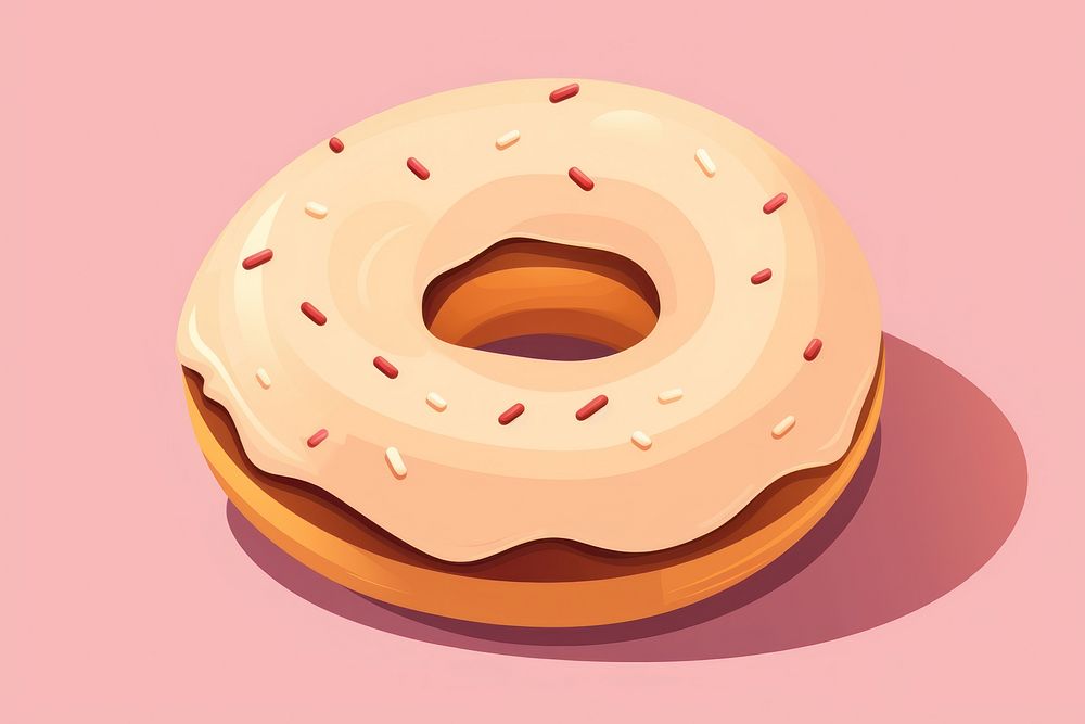 Donut food dessert icing. AI generated Image by rawpixel.