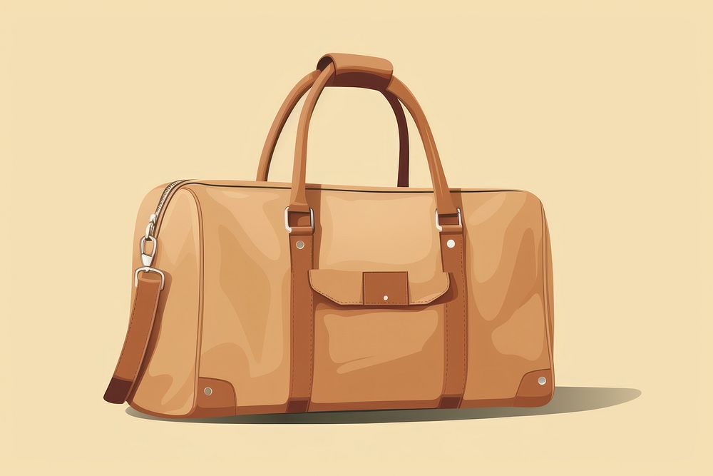 Travel bag briefcase handbag accessories. AI generated Image by rawpixel.