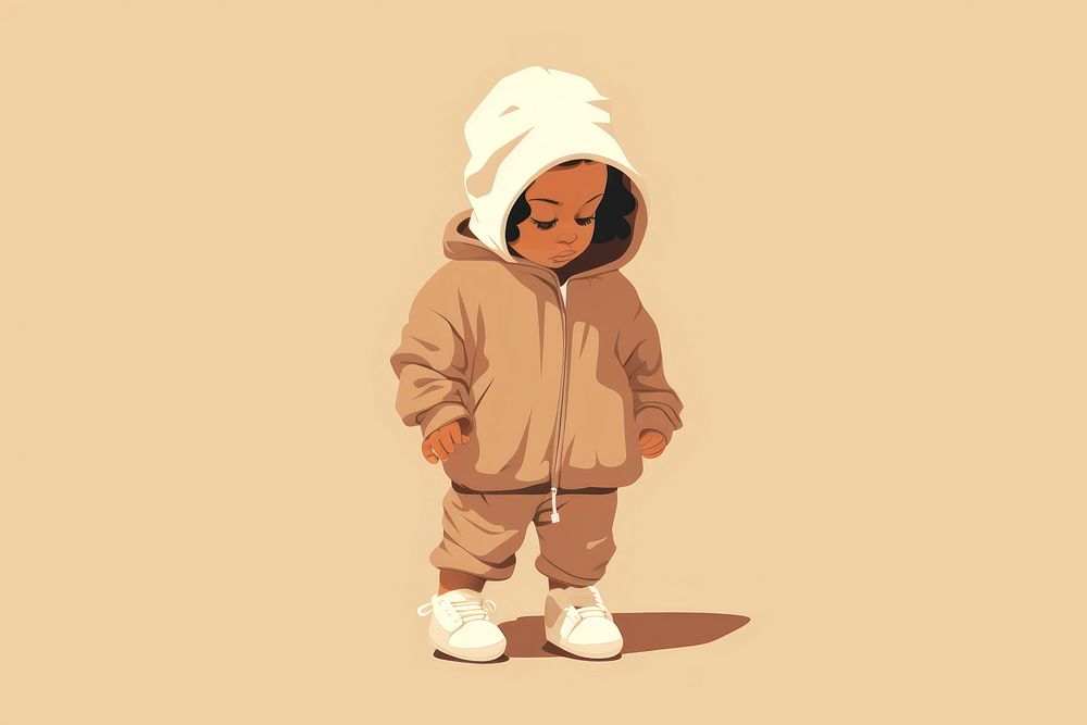 Baby girl sweatshirt child hood. AI generated Image by rawpixel.