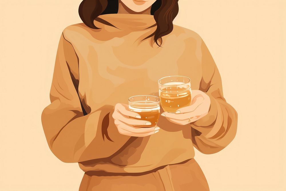 Glass adult woman refreshment. AI generated Image by rawpixel.