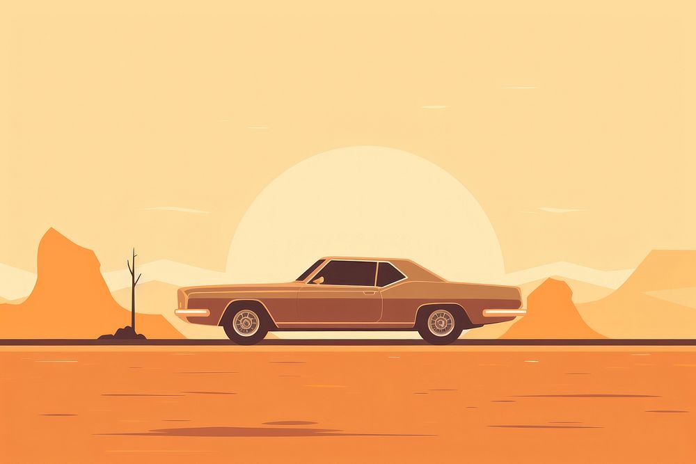 Car vehicle road sky. AI generated Image by rawpixel.