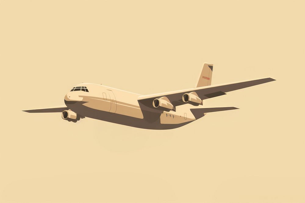 Cargo plane aircraft airplane airliner. AI generated Image by rawpixel.