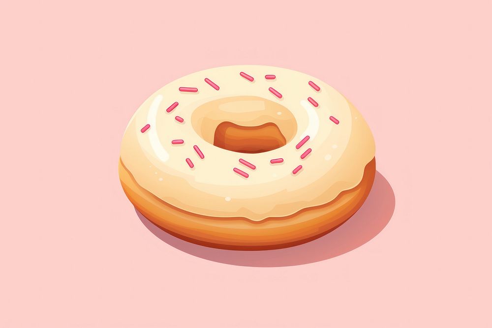 Donut food dessert cake. AI generated Image by rawpixel.