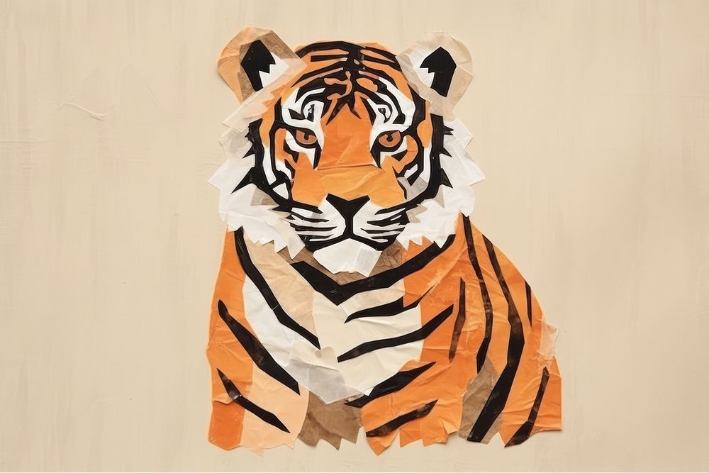 Tiger art wildlife animal. 