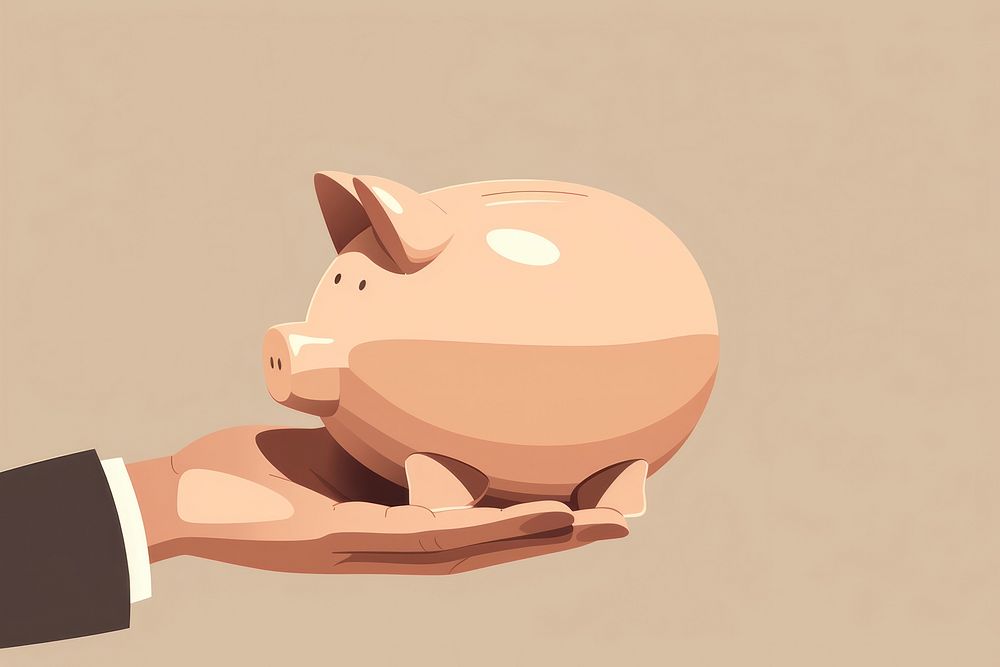 Piggy bank investment astronomy currency. AI generated Image by rawpixel.