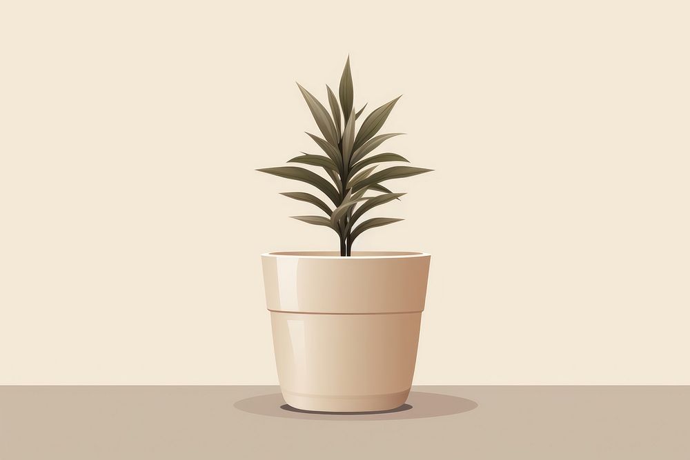 Plant pot leaf houseplant flowerpot. AI generated Image by rawpixel.