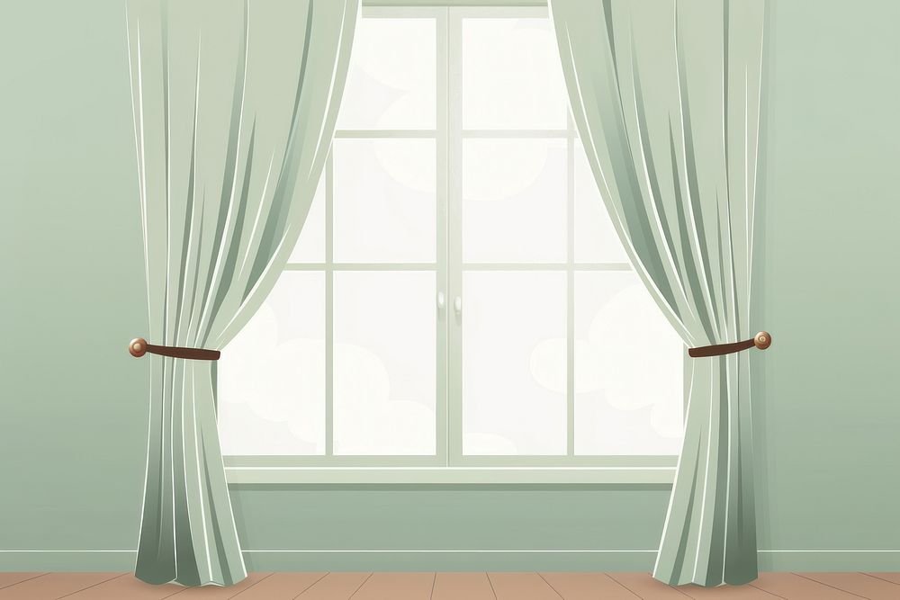 Curtains window curtain backgrounds room. AI generated Image by rawpixel.