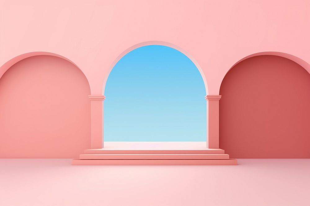 Arch architecture wall absence. AI generated Image by rawpixel.