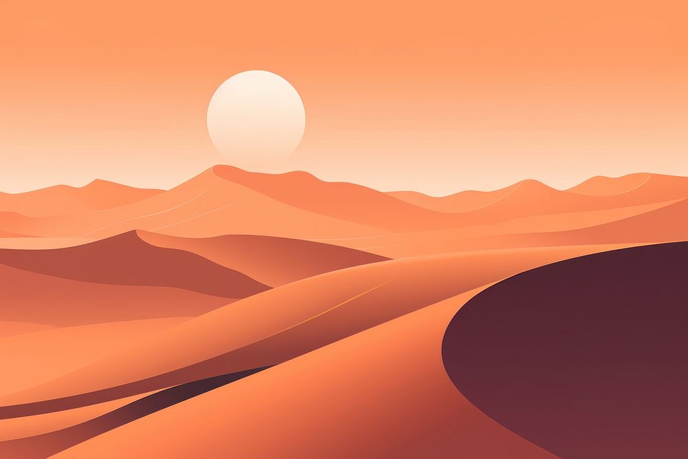 Desert desert outdoors nature. AI generated Image by rawpixel.
