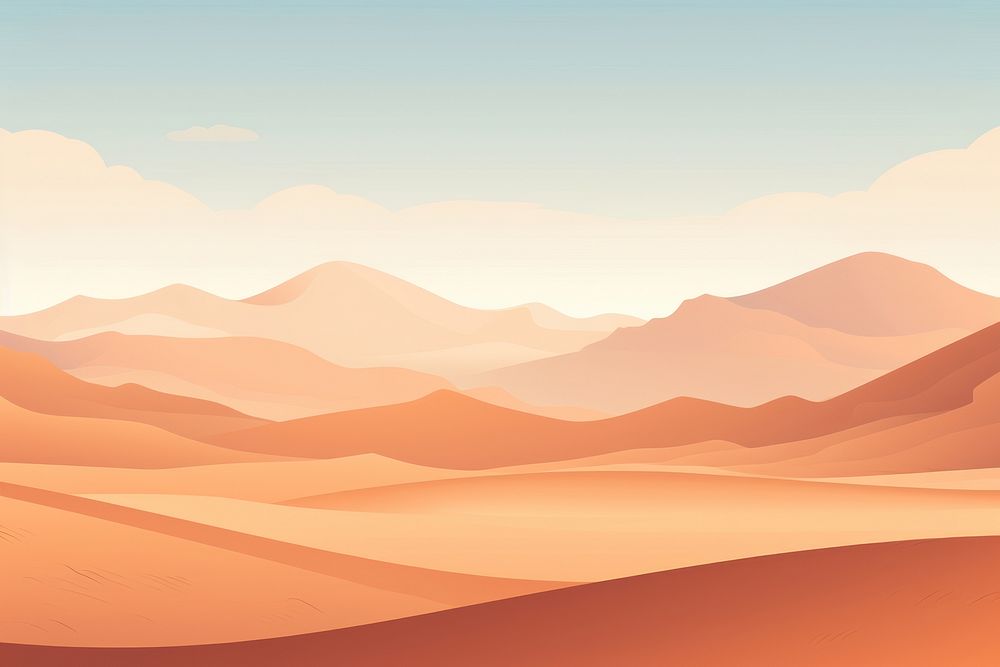 Desert backgrounds landscape outdoors. AI generated Image by rawpixel.