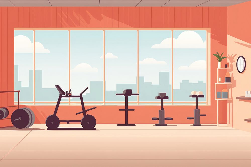 Gym sports transportation architecture. AI generated Image by rawpixel.