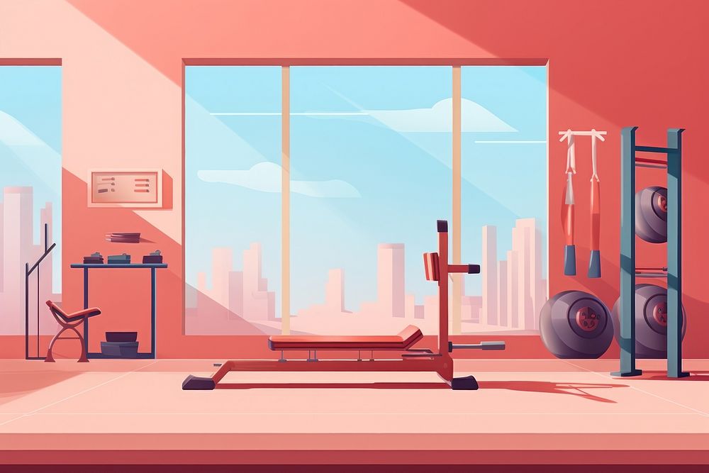 Gym sports architecture exercising. AI generated Image by rawpixel.